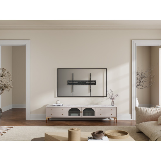 Uchwyt ścienny do telewizora (bez regulacji), 43-100 cali czarny 