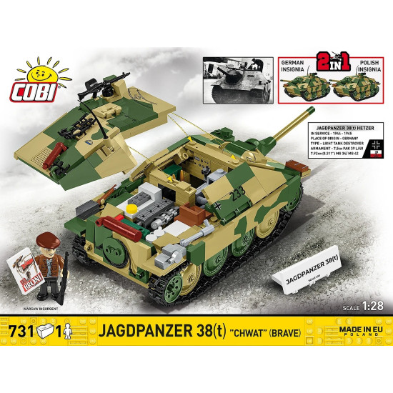 Klocki Jagdpanzer 38t Chwat 731 klocki