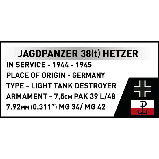 Klocki Jagdpanzer 38t Chwat 731 klocki