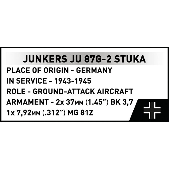 Klocki Junkers JU 87G-2 Stuka 571 klocki