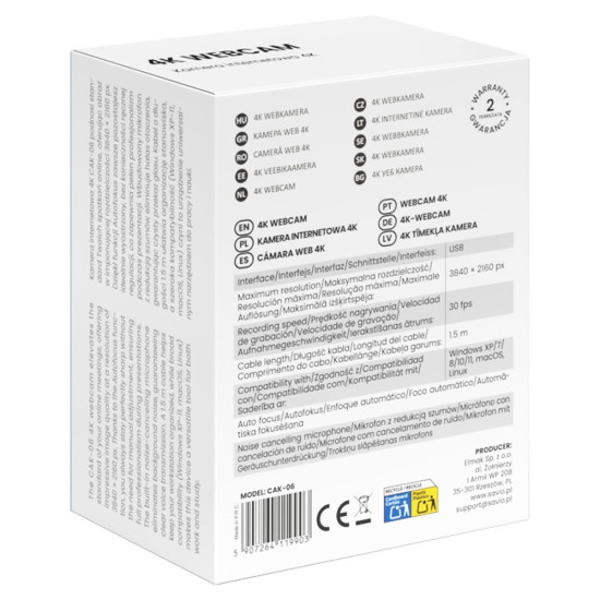 Kamera internetowa 4K  CAK-06 