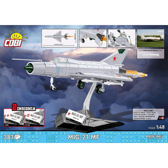 Klocki Mig-21 MF 381 klocków