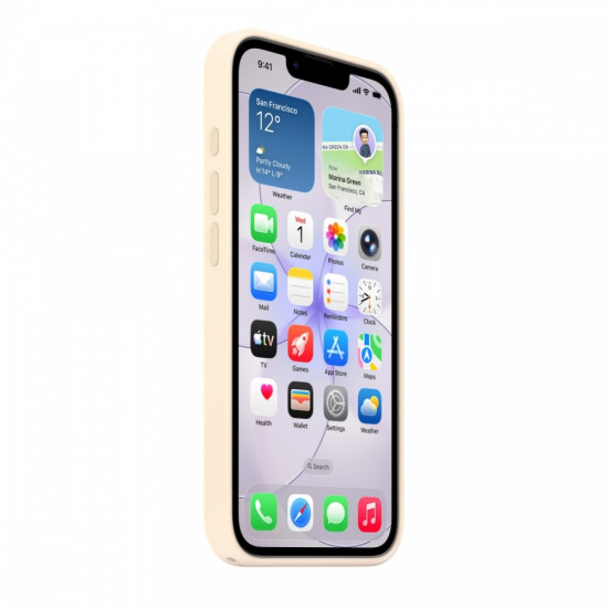 Etui silikonowe z MagSafe do iPhonea 17e - wanilia