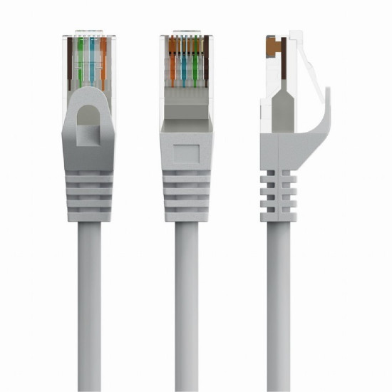 Kabel sieciowy Patch cord Kat.6 UTP 15m szary 