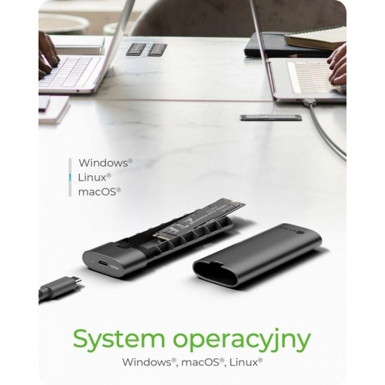 Obudowa dysku IB-1806MT-CU31 M.2 NVMe SSD 10 Gbps 