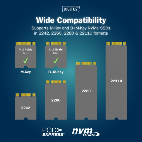 Stacja dokująca dysków z funkcją klonowania | USB-C 3.1 Gen2 10Gbps | SSD M.2 NVMe (max. 2x 4TB) | Funkcja Offline Clone | Czarna