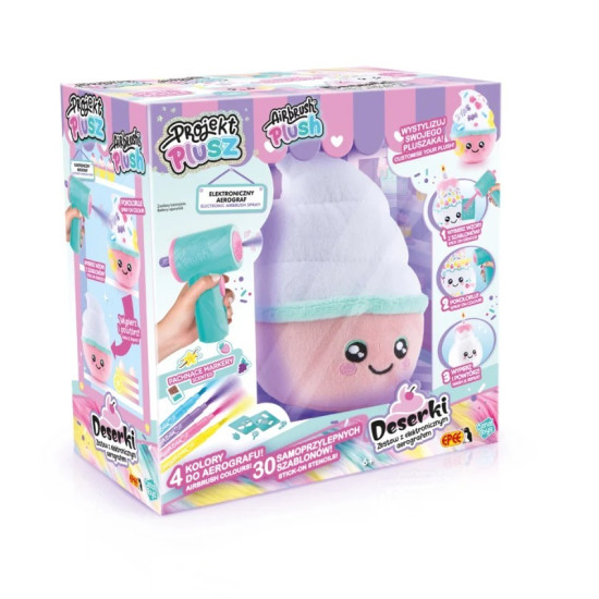 Projekt Plusz Deserki - Kreatywny zestaw z elektronicznym aerografem, Słodka Babeczka
