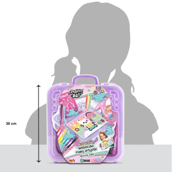 Projekt Art - Walizeczka małej artystki Kawaii - Kreatywny zestaw z elektronicznym aerografem