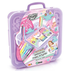 Projekt Art - Walizeczka małej artystki Kawaii - Kreatywny zestaw z elektronicznym aerografem