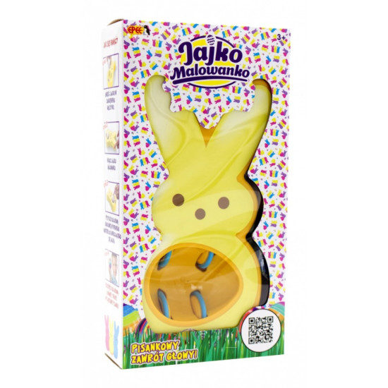 Zestaw kreatywny Jajko Malowanko Królik do malowania jajek żółty
