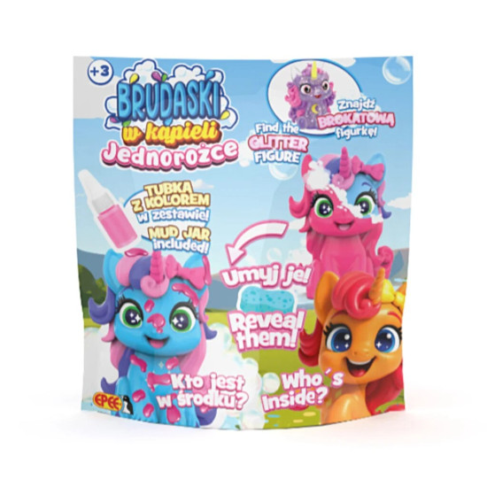 Figurki Brudaski w kapieli Jednorożce 12 sztuk Display