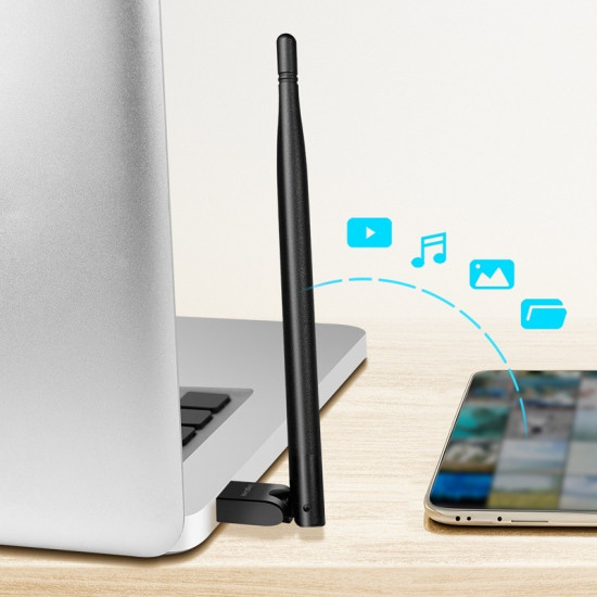 Adapter Bluetooth 5.3, USB-A,3Mbit, zasięg 150m 