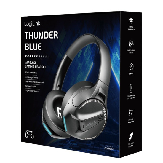 Słuchawki z mikrofonem BT6.0 , czarne 