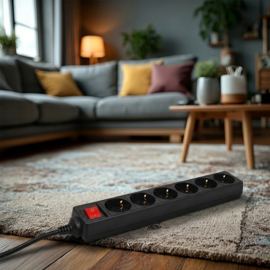 Listwa zasilająca 5m 6 gniazd z wyłącznikiem MCE195G 