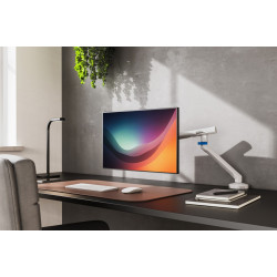 Ramię biurkowe pojedyncze z zaciskiem i sprężyną mechaniczną 1x LCD max. 35