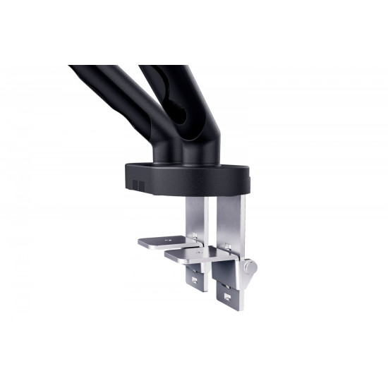 Ramię biurkowe podwójne z zaciskiem i sprężyną mechaniczną 2x LCD max. 35