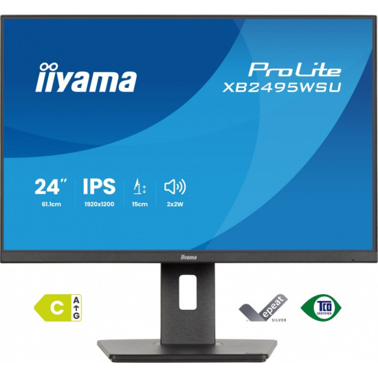 Monitor 24 cale XB2495WSU-B1  IPS,16:10,350cd,4ms,HDMI, 100Hz,1500:1, 4xUSB,2x2W,HAS150 (PIVOT) 