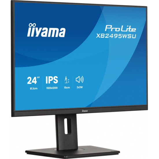 Monitor 24 cale XB2495WSU-B1  IPS,16:10,350cd,4ms,HDMI, 100Hz,1500:1, 4xUSB,2x2W,HAS150 (PIVOT) 
