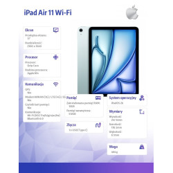 iPad Air 11 cali WiFi 512GB Niebieski