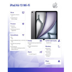 iPad Air 13 cali Wi-Fi 1TB Gwiezdna szarość