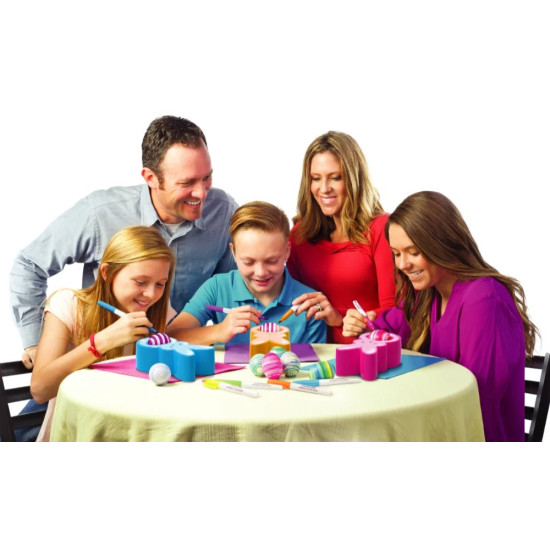 Zestaw kreatywny Jajko Malowanko Królik do malowania jajek różowy