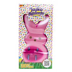 Zestaw kreatywny Jajko Malowanko Królik do malowania jajek różowy