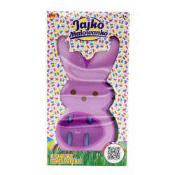 Zestaw kreatywny Jajko Malowanko Królik do malowania jajek fioletowy