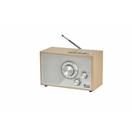 Radio OR SŁOWIK USB/BT jasny brąz 