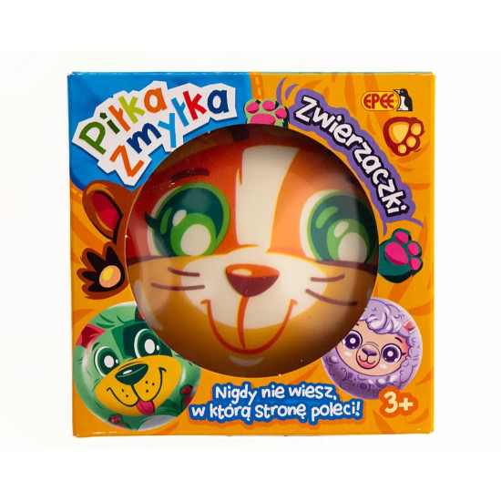 Piłka Zmyłka Zwierzaki Display 12 sztuk