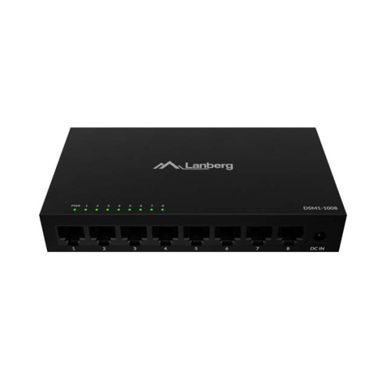 Switch DSM1-1008 8X 1GB/S niezarządzalny Gigabit Ethernet Desktop 12V ( obudowa metalowa) 