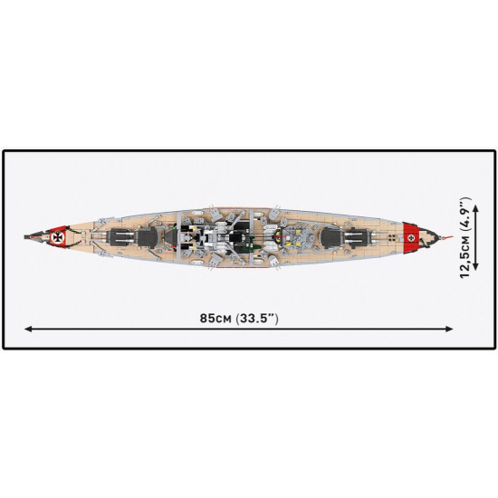 Klocki Battleship Bismarck 3204 klocków