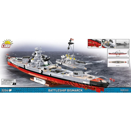Klocki Battleship Bismarck 3204 klocków