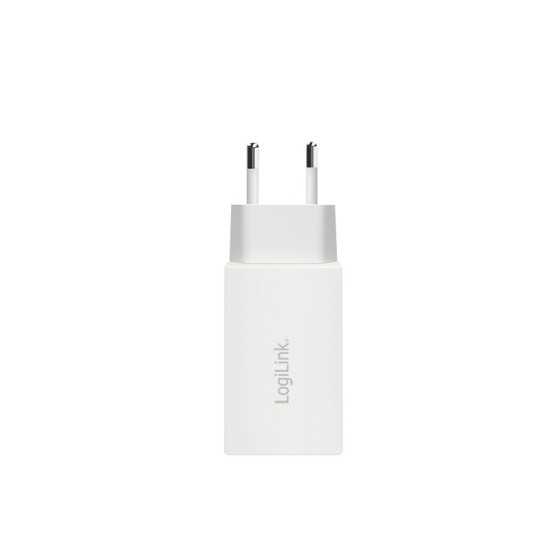 Ładowarka sieciowa 2x USB-C, 65W, biała 