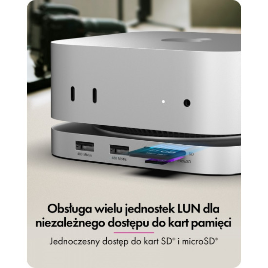 Stacja dokująca IB-DK100 Mac Mini M4 7 w 1 z M.2 NVMe Slot
