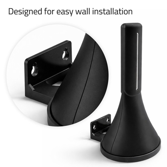 Wewnętrzna antena DVB-T/T2 | wzmacniacz sygnału | 4K | wysoki zysk 32dBi | kabel 4m