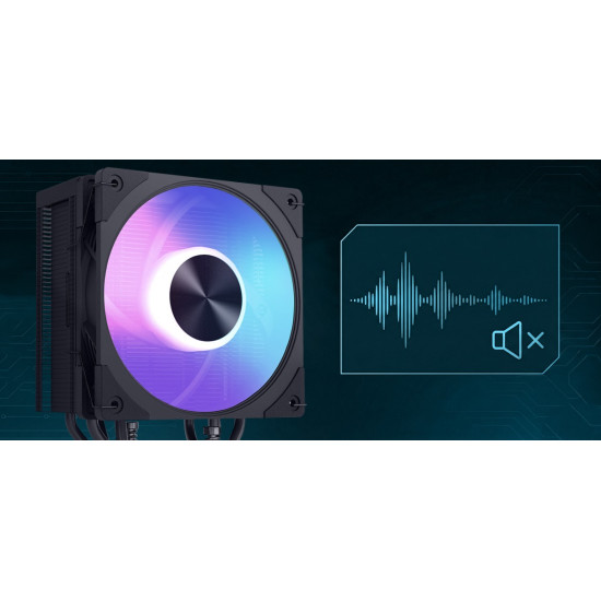 Chłodzenie powietrzne Volcano 0C T101 ARGB 120 czarne