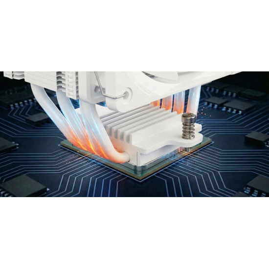 Chłodzenie powietrzne Volcano 0C T200 120 białe