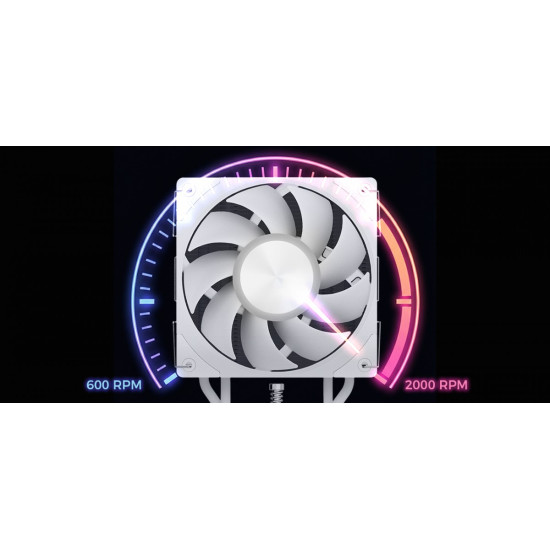 Chłodzenie powietrzne Volcano 0C T200 120 białe