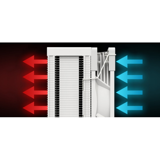 Chłodzenie powietrzne Volcano 0C T202 LCD ARGB 120 białe