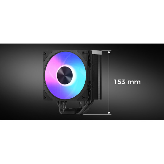 Chłodzenie powietrzne Volcano 0C T701 ARGB 120 czarne