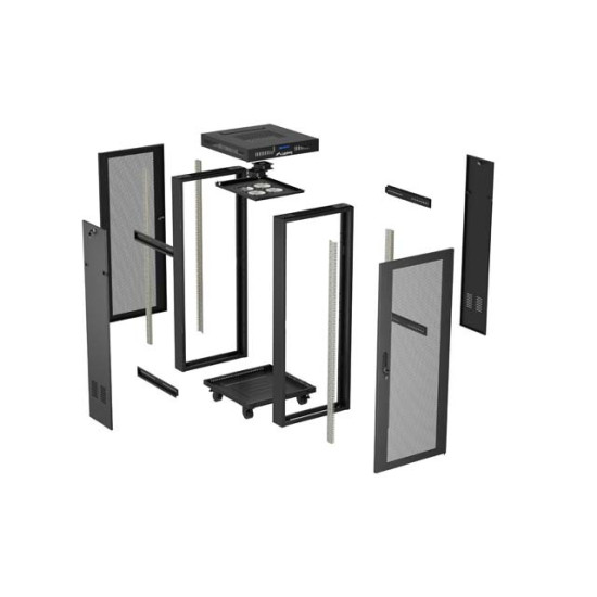 Szafa instalacyjna rack stojąca 19