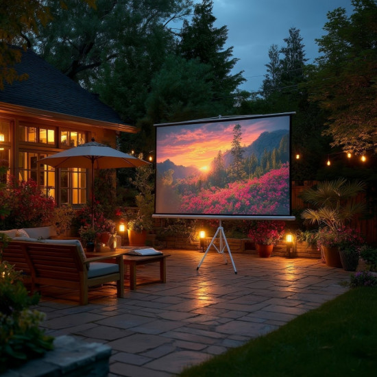 Ekran projekcyjny MC-595 na stojaku 100 4:3 200x150