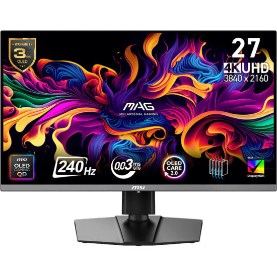 Monitor MAG 272UP QD-OLED X24/26.5/LED/Flat/QD-OLED/UHD/240Hz/Czarny