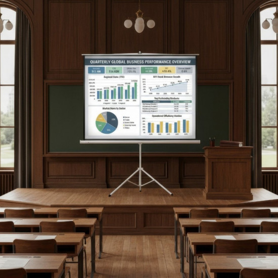 Ekran projekcyjny MC-608 na stojaku 120