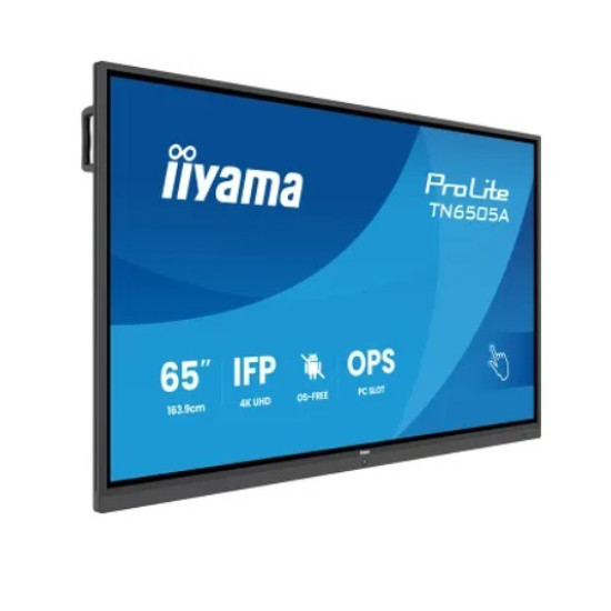 Monitor 65 cali TN6505A-B1AG IPS,4K,40pkt,500cd,nonOS,1200:1,5ms,    DeepContrast-IR+, 1xVGA,2xHDMI,DP,USB-C(PD65W),2xRJ45,2x20W,PiP,PbP,UCHWYT ŚCIENN