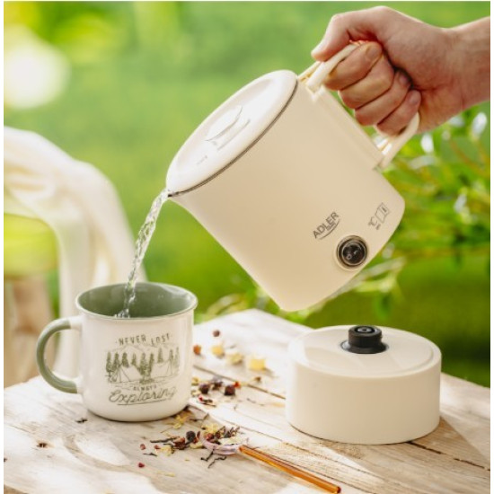 Czajnik turystyczny 0,8 l beżowy AD 1388 