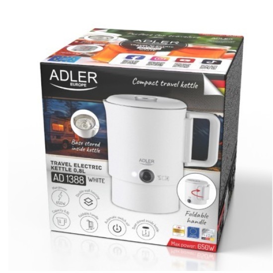 Czajnik turystyczny 0,8 l biały AD 1388 