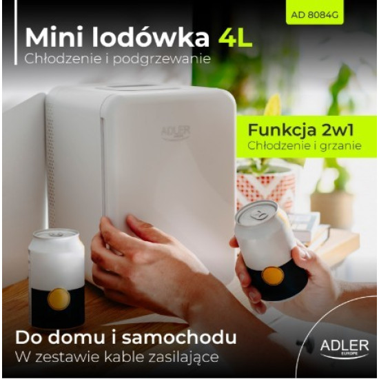 Mini lodówka 4l biała AD 8084 