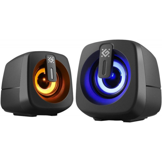 Głośniki komputerowe J1 2.0 6W LED USB czarne 