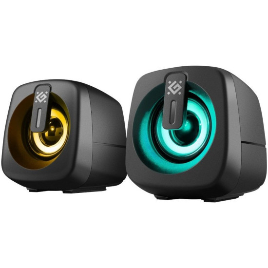 Głośniki komputerowe J1 2.0 6W LED USB czarne 
